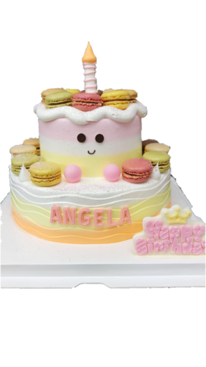 雙層馬卡公主蛋糕